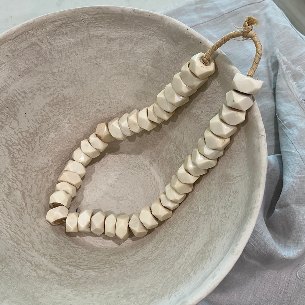 Vintage African bone beads